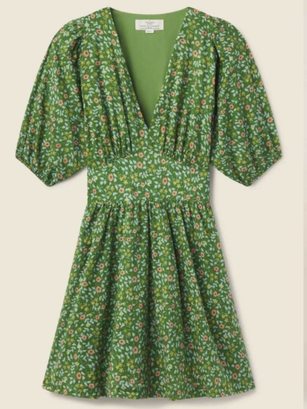 Trovata Gia Mini Dress in Green Ivy - Picture 4 of 4